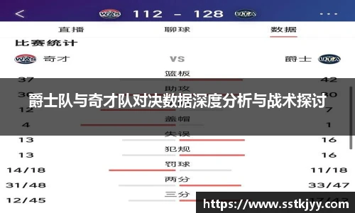 爵士队与奇才队对决数据深度分析与战术探讨